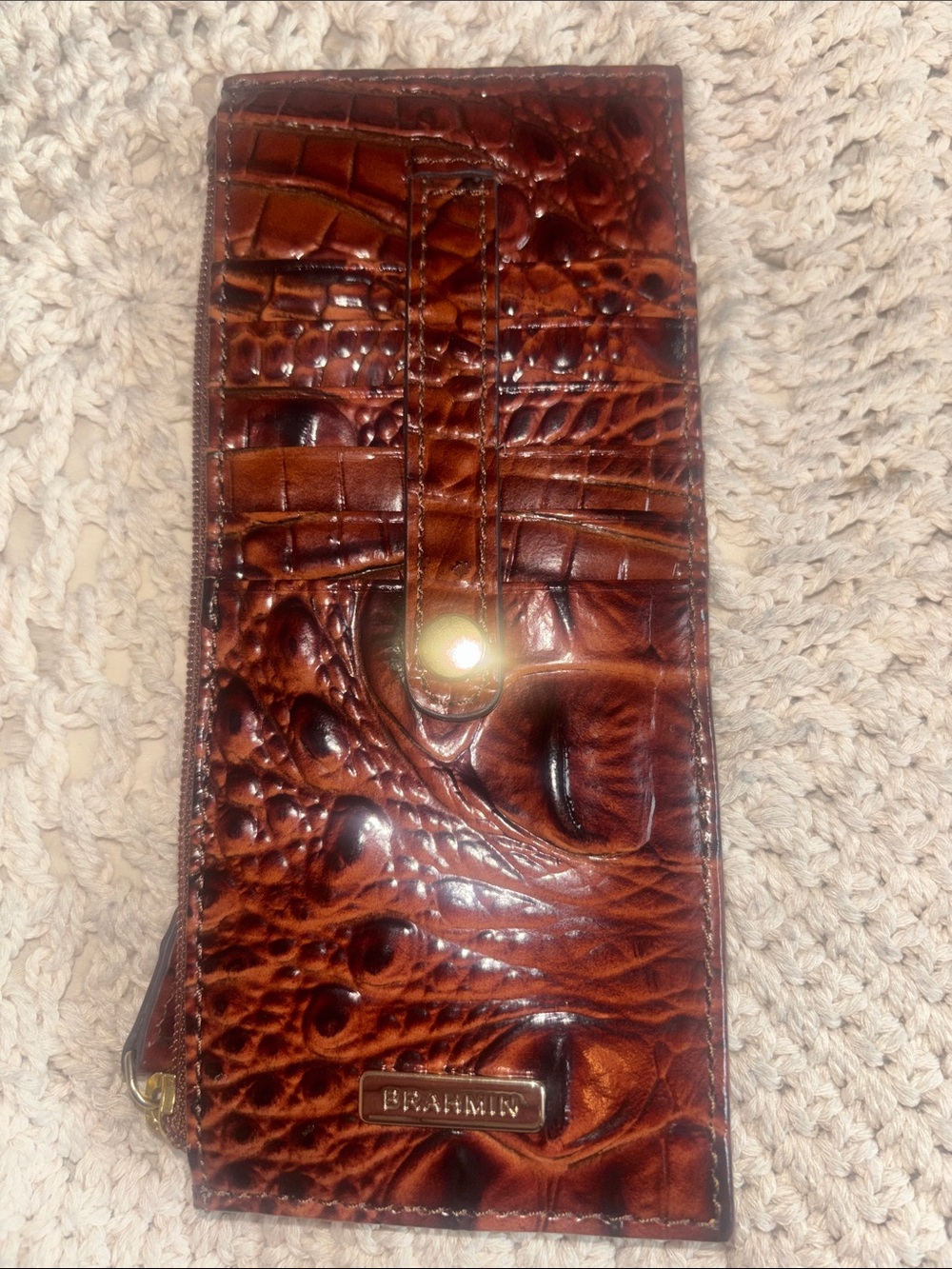 Brahmin Melbourne Embossed Credit Card Wallet